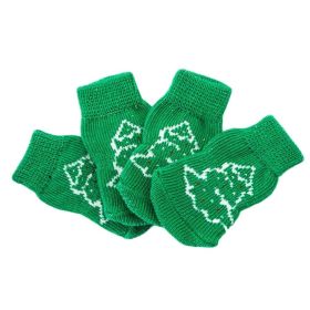 4 Pcs Green Christmas Tree Dog Knitted Pet Socks Cartoon Cute Puppy Cat Socks Dog Foot Covers Poodle Teddy Socks 4 Pcs Green Christmas Tree Dog Knitted Pet Socks Cartoon Cute Puppy Cat Socks Dog Foot Covers Poodle Teddy Socks