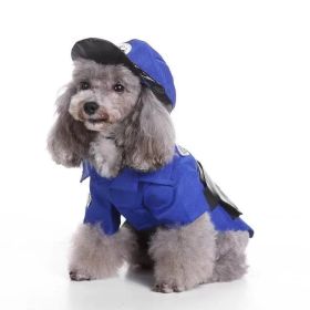 Pet Life 'Pawlice Pawtrol' Police Pet Dog Costume Uniform (Color: Blue, Size: X-Large) Pet Life 'Pawlice Pawtrol' Police Pet Dog Costume Uniform (Color: Blue, Size: X-Large)